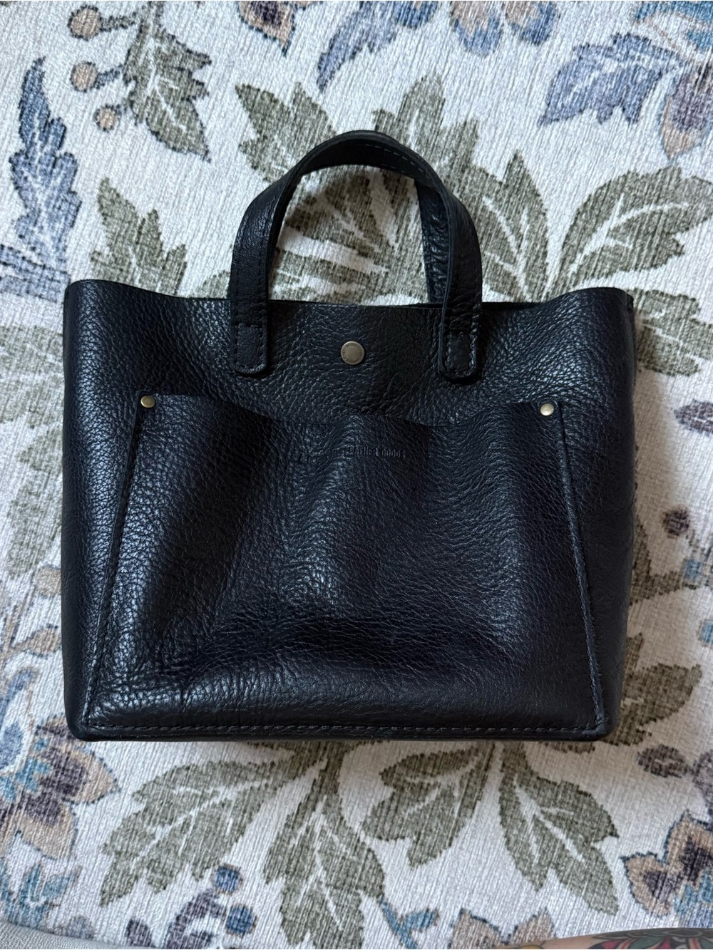 Portland Leather Mini Crossbody Tote - Picture 1 of 5